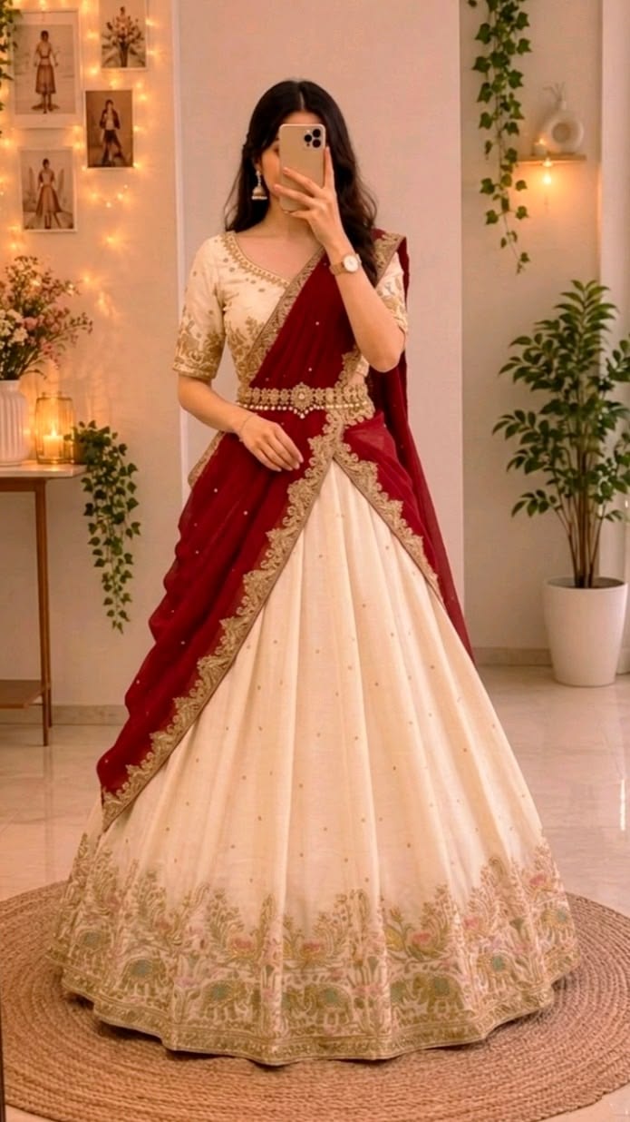 half sarees